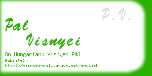 pal visnyei business card